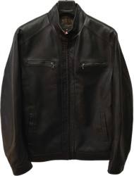 Куртки кожзам мужские ANGEL ПОЛУБАТАЛ оптом 91843072 816A-1-163