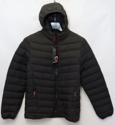 Куртки подростковые LINKEVOGUE (khaki-black) оптом QQN 14650379 D18-49