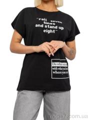 Футболка, Massmag оптом 2004 чорний
