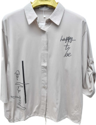 Рубашки женские БАТАЛ оптом 60197258 8801-19