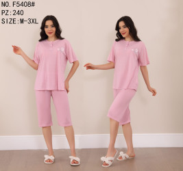 Ночные пижамы женские БАТАЛ оптом 87964152 5408-108