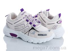 Кроссовки, Class Shoes оптом A190 бежево-фиолетовый