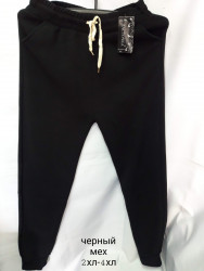 Спортивные штаны женские БАТАЛ на меху оптом 65901872 01 -3