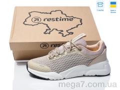 Кроссовки, Restime оптом OWL25514 beige