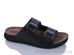 Шлепки, Oscar оптом 01-42 чорний к.