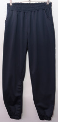 Спортивные штаны женские БАТАЛ (dark blue) оптом 85376942 01-1