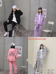 Спортивные костюмы подростковые на флисе (светло-розовый) оптом Китай 41573609 3504-17