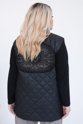 Жилетки жіночі БАТАЛ (чорний) оптом