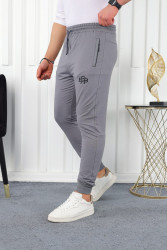 Спортивные штаны мужские (серый) оптом 58401326 02-67