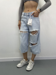 Шорты джинсовые женские I8DENIM оптом 14602837 01-51
