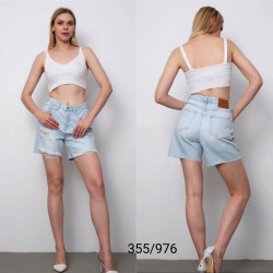 Шорты джинсовые женские WOMAN DENIM оптом 52173968 355-976-4