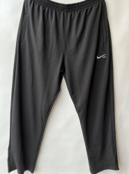 Спортивные штаны мужские БАТАЛ (black) оптом 71032954 02-5