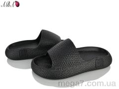 Шлепки, Aba оптом T2023-8 black