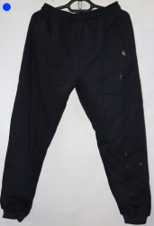 Спортивные штаны мужские на флисе (dark blue) оптом 16945037 06-70