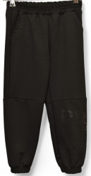 Спортивные штаны детские (черный) оптом 27091364 01-18