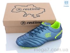 Футбольная обувь, Restime оптом DMB23458-1 navy-lime