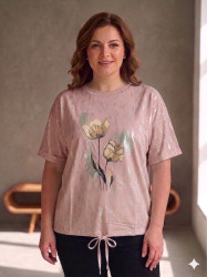 Футболки женские ПОЛУБАТАЛ оптом 06954318 25067-149