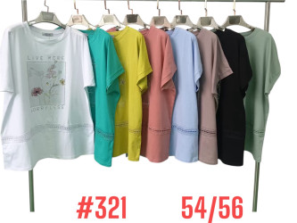 Футболки женские БАТАЛ оптом 25967310 321-57