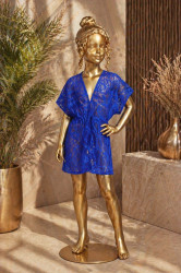 Пляжные туники детские оптом 74603892 9161-36