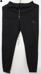 Спортивные штаны мужские на флисе (black) оптом 36429015 01-11