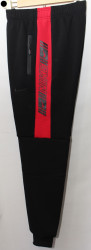 Спортивные штаны мужские на флисе (black) оптом 85139627 01-2
