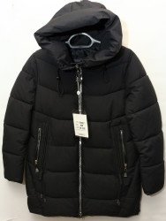 Куртки демисезонные женские SVEADJIN ПОЛУБАТАЛ (черный) оптом 56419870 6080-21