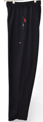 Спортивные штаны мужские БАТАЛ (черный) оптом 13567249 002-1