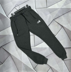 Спортивные штаны мужские на флисе (gray) оптом 53602491 05-24