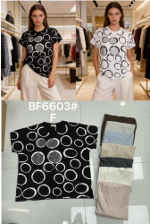 Футболки женские БАТАЛ оптом 23874015 6603-91