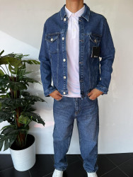 Куртки джинсові чоловічі I8DENIM оптом THREE BLACK