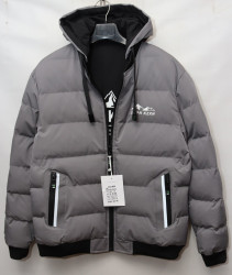 Куртки двусторонние зимние мужские KZXN (gray) оптом 78450296 KZ131-12