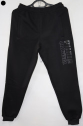 Спортивные штаны юниор на флисе (black) оптом 93862715 05-23