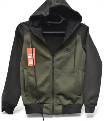 Спортивные кофты подростковые на флисе оптом 02485367 0114-48