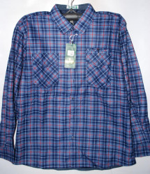 Рубашки мужские HETAI на флисе оптом 23017845 А1632-10