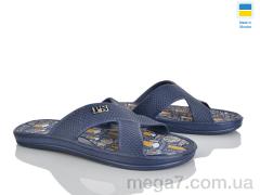 Шлепки, Rai shoes оптом E227 синій