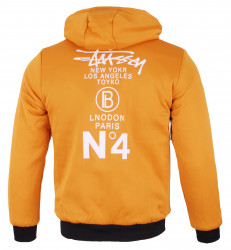 Куртки двусторонние мужские HXS (black-yellow) оптом 53861407 9984-128