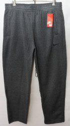 Спортивные штаны мужские БАТАЛ на флисе (gray) оптом 53987142 311-23