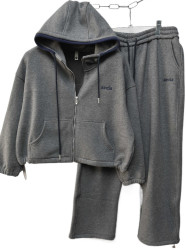 Спортивные костюмы женские на флисе БАТАЛ оптом 70319684 8361-36