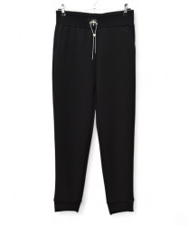 Спортивные штаны женские БАТАЛ (черный) оптом 01732956 KW-057-21