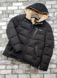 Куртки зимние мужские на меху (черный) оптом Китай 58601749 07-26