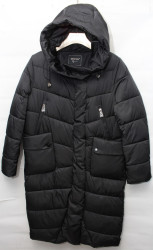 Куртки зимние женские QIANZHIDU ПОЛУБАТАЛ (black) оптом 57346901 M012001-59
