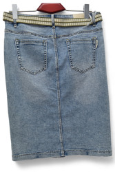 Спідниці джинсові жіночі БАТАЛ оптом DRAGON 