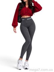 Лосины, Sport style оптом 2923 т.сірий