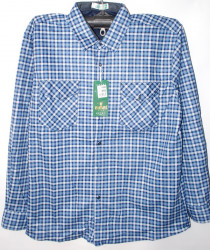 Рубашки мужские HETAI на флисе оптом 09832516 А684-8