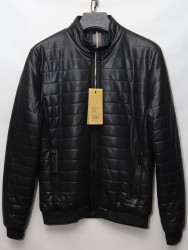 Куртки кожзам мужские (черный) оптом 01284976 K7-7-90