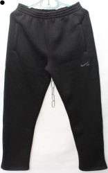 Спортивные штаны мужские на флисе (черный) оптом 48952301 05-13