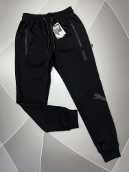 Спортивные штаны мужские (черный) оптом 67203481 03-33