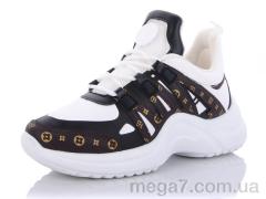 Кроссовки, DeMur оптом F03 white-brown