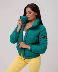 Куртки демисезонные женские (зеленый) оптом 23879105 601-6