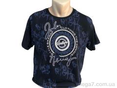 Футболка, TurkishBrend оптом 23008 т.синій